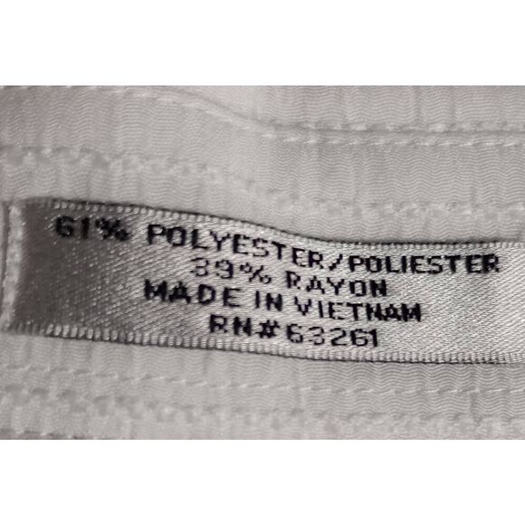 Cassel Shirt‎ Ladies 3x White Button Front Semi Sheer Coastal Beach - Picture 6 of 7